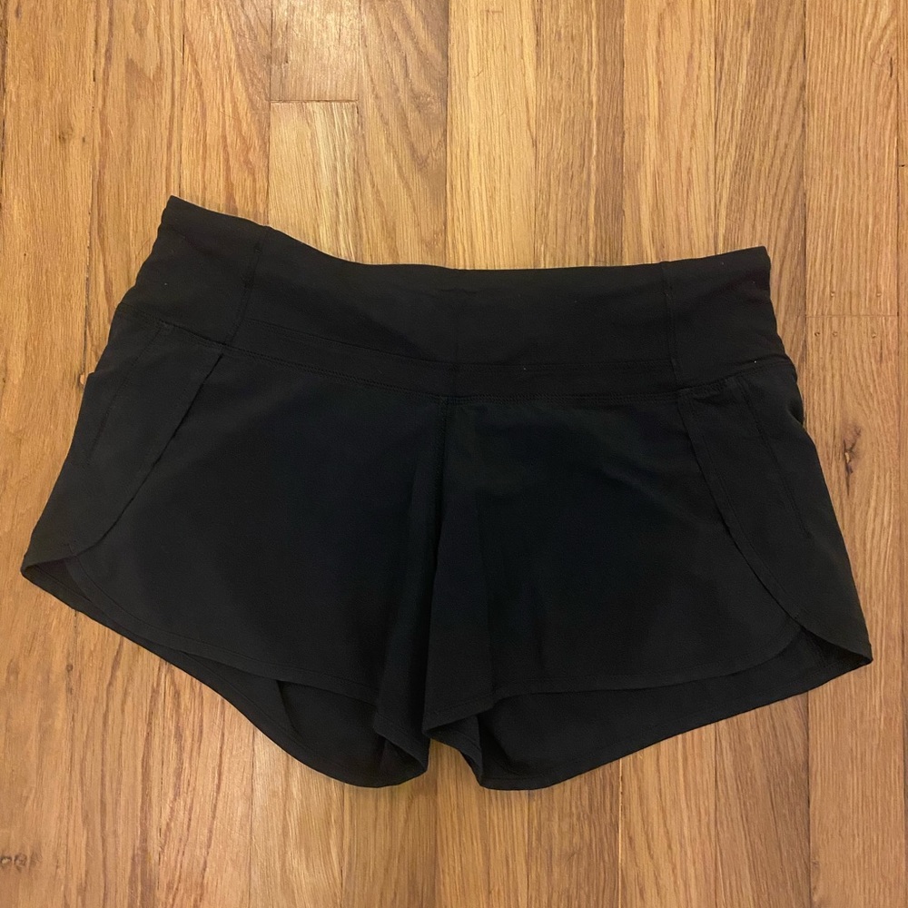 Black Basic Lululemon Shorts - image 1
